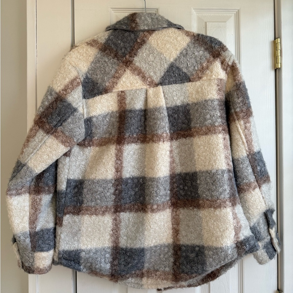 Plaid Button Up Jacket - Picture 4 of 4